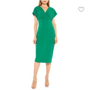 Naomi Draped Sheath Dress